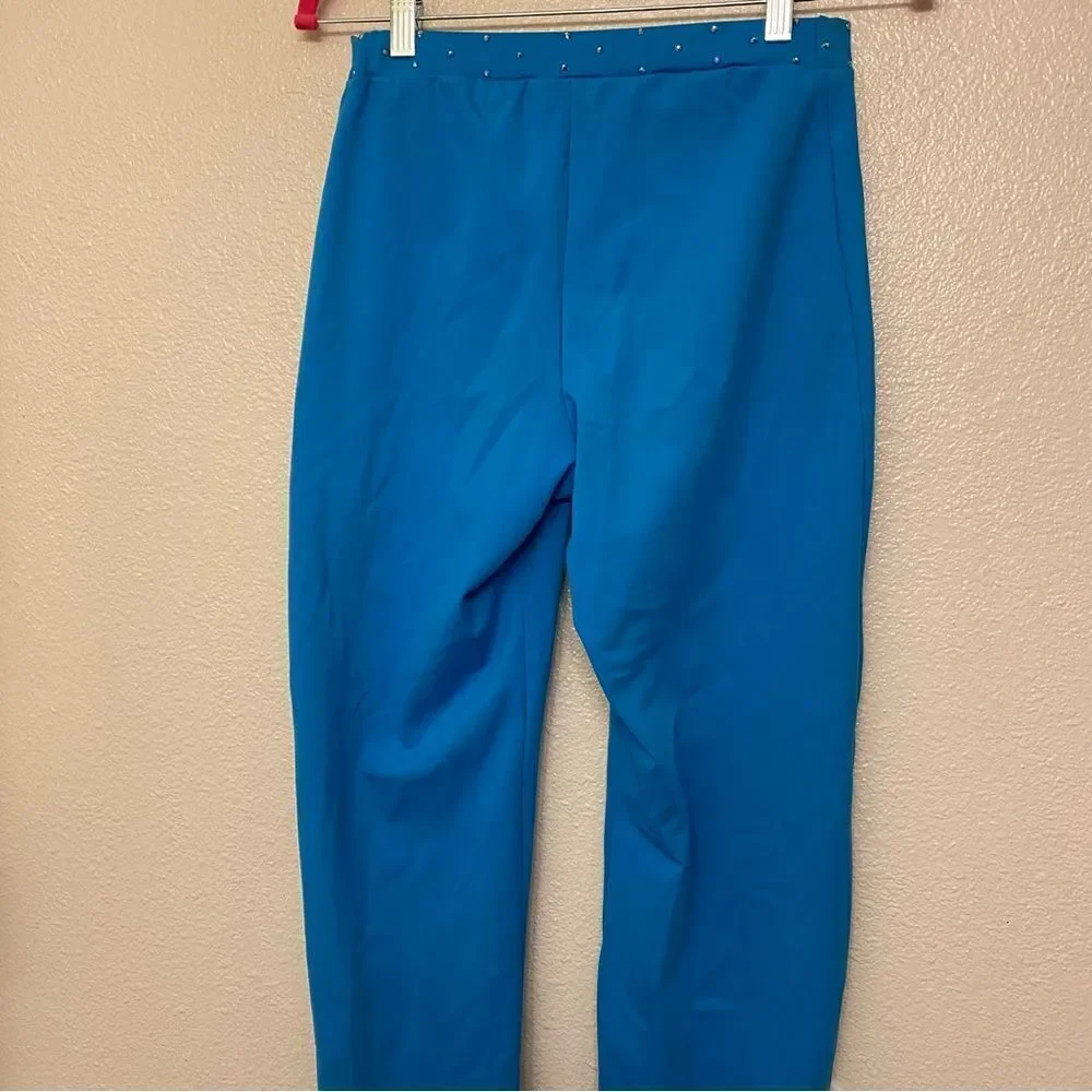 Kelle dance costume aqua blue 2 piece pants NEW SUITS YOU LEOTARD 5349 SA